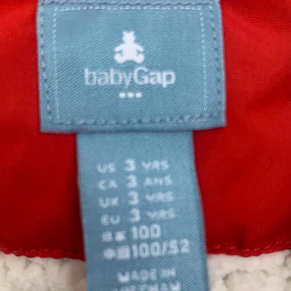 Baby Gap Warm/Comfy/Cozy Sherpa Lined Red Puffer Vest Size 3 Years